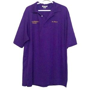 🌞 5/$25 FeatherLite purple polo shirt ministry greeter women plus size 2X